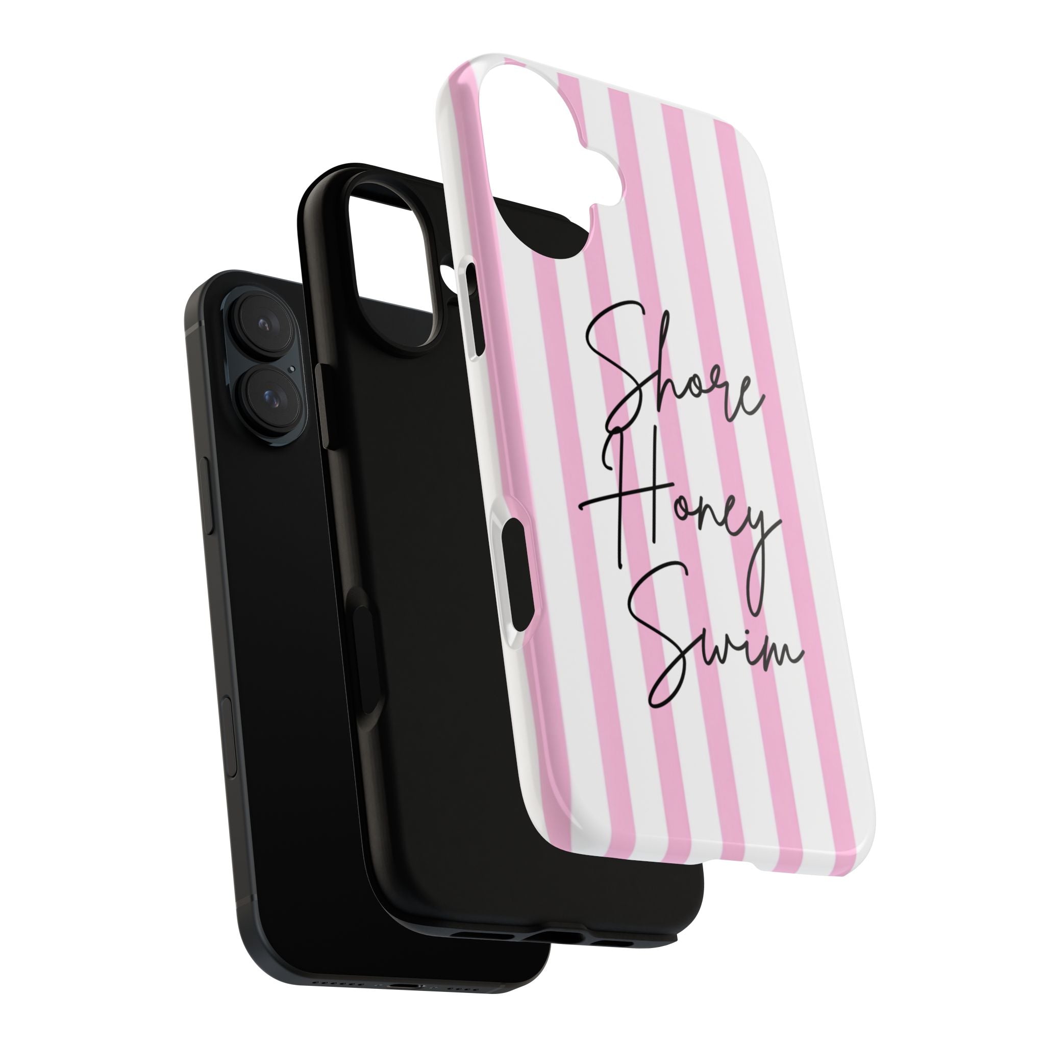 Phone Case — Pink Stripe Shore Honey Swim