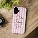 Phone Case — Pink Stripe Shore Honey Swim