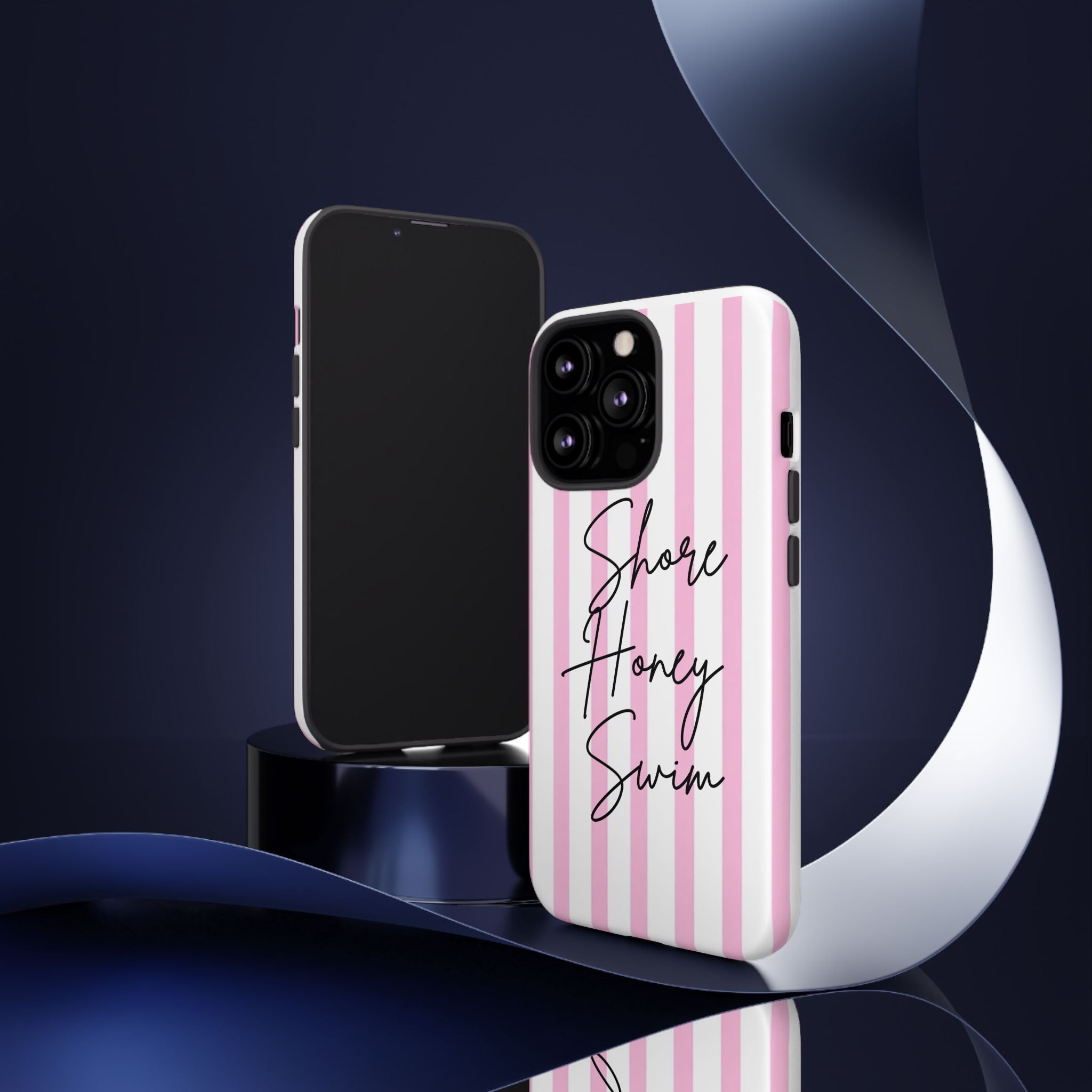 Phone Case — Pink Stripe Shore Honey Swim