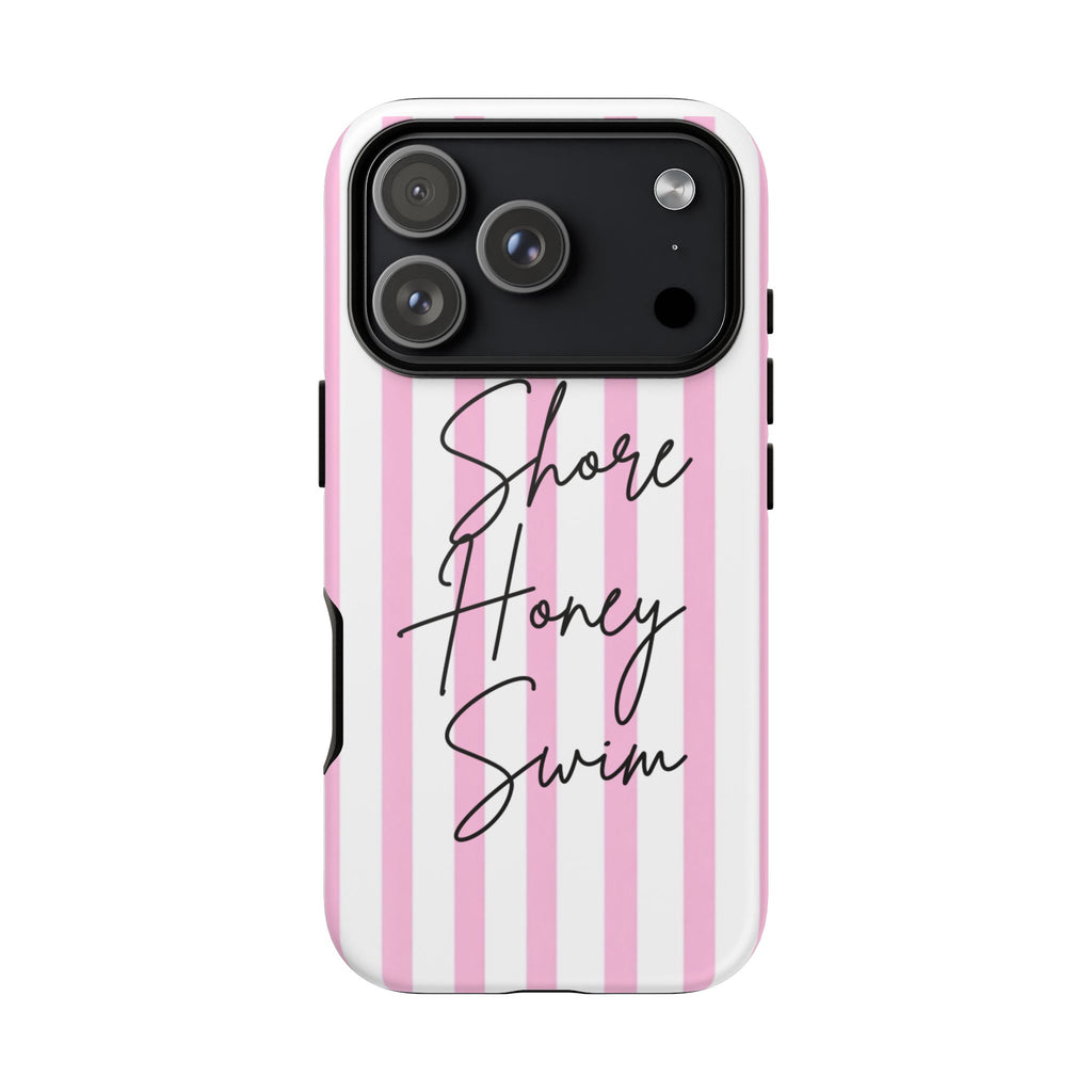 Phone Case — Pink Stripe Shore Honey Swim