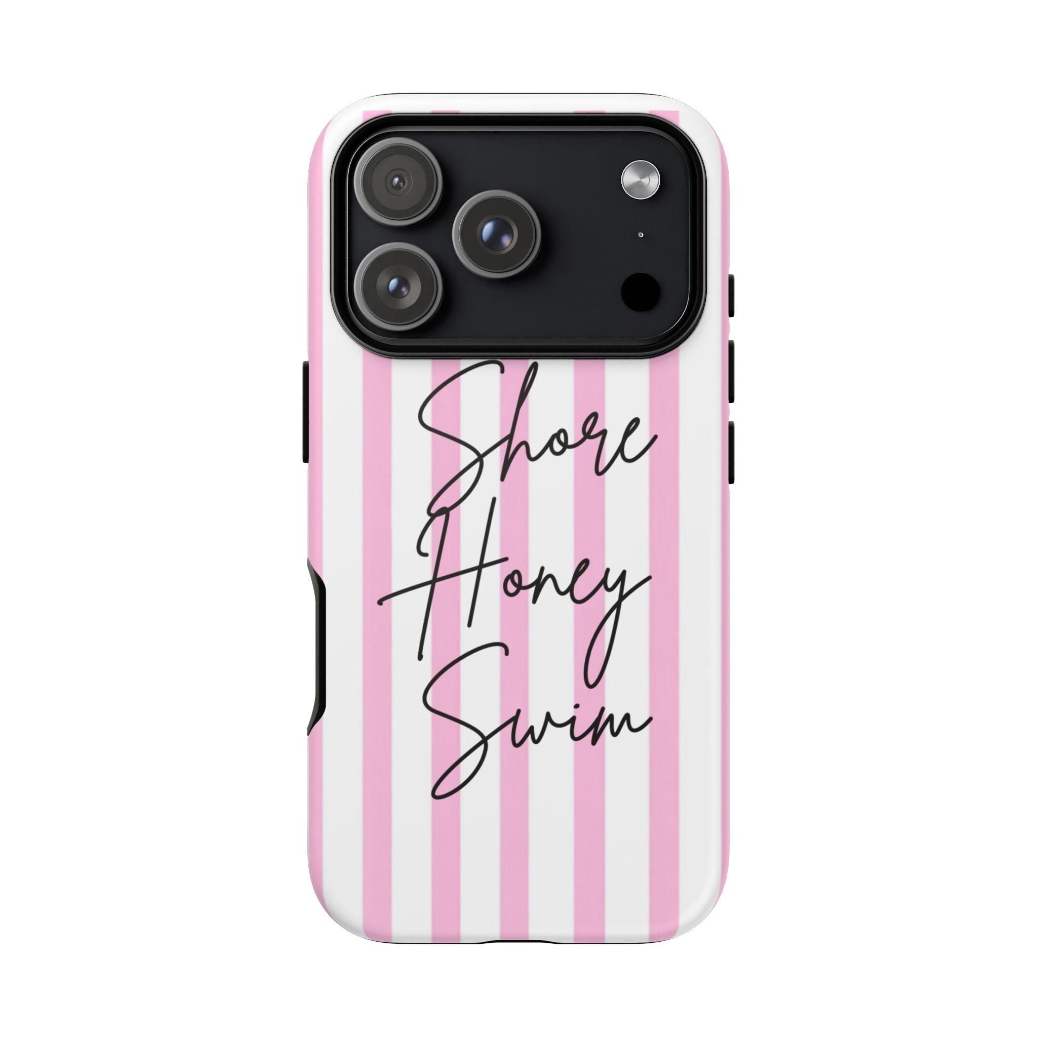 Phone Case — Pink Stripe Shore Honey Swim